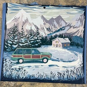 TJMaxx HomeGoods Marshall’s Reusable Shopping Tote Bag Holiday Theme | Mountains